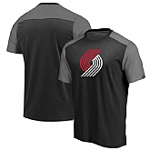 Portland Trail Blazers Fanatics Branded Iconic Blocked T-Shirt Black,baseball caps,new era cap wholesale,wholesale hats